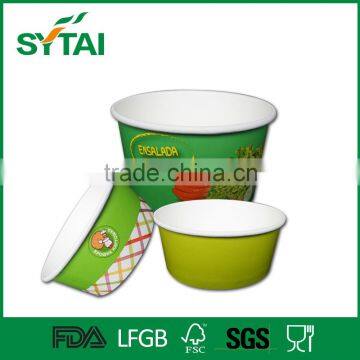 Disposable Large Paper Salad Contianer Bowl With Lid photo-2