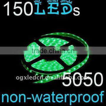 Green 5M 500CM 5050 SMD Flexible LED Strips Lights 150 leds 30leds/m,LED strips,led stripes,led tapes