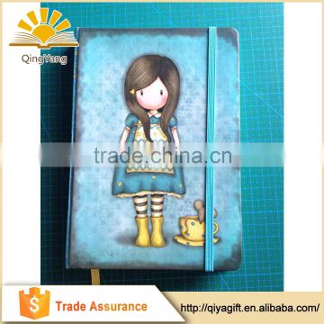 Hardcover Custom Printing School Notebook With Elastic Band School Supplies