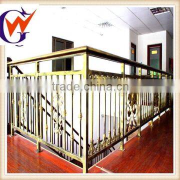 Portable galvanized steel stair railing for office using