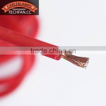 Super flexible red soft transparent PVC tinned copper haiyan cable 4GA with CE,CCC,DVE certificate