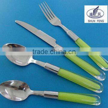 plastic handle cutlery with good design handle