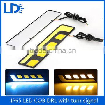 Aluminium alloy Car styling External light Chip LED DIY COB DRL Front Turn Lamp universal Auto COB Daytime Running Head Light