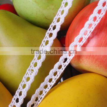 1cm white underwear lace trim spandex/polyester elastic lace trim 100506