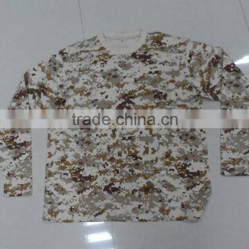 Custom Made35% Cotton 65% Polyester Jersey Full Print Desert Digital Camouflage Print Russian Army Long Sleeve t Shirt