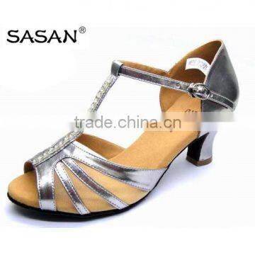 T Strip Woman Swing Dance Shoes Medium Heel Salsa Dance Shoes Latin Dance Shoes C123 photo-3