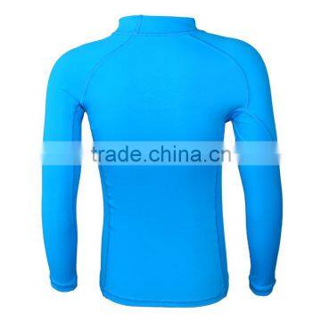 Blue Slim Rash Guard Swimsuit photo-3