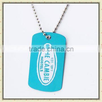 dog tag with customized logo printing