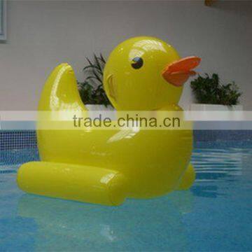 Fashionable hgih qualtiy funny yellow inflatable pool duck for kids