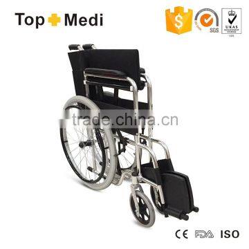 Hot Sale Cheap Folding manual steel Wheelchair for handicapped(809)