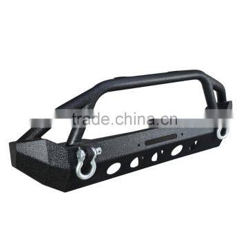 Penton Black Textured Front Bumper W/Winch Plate for 87-06 Jeep Wrangler TJ YJ photo-4