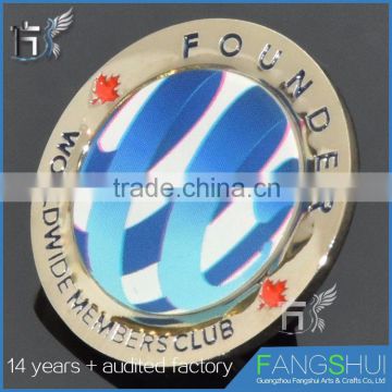 Fast delivery brand badges enamel round pin badges large supply