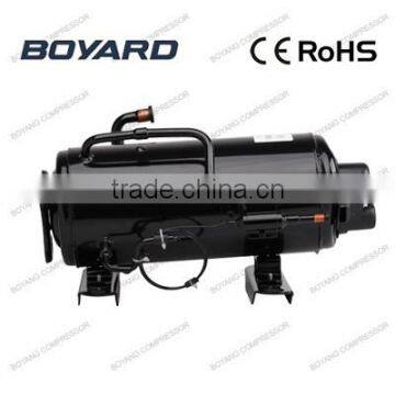 CE RoHS R22 hermetic Horizontal rotary compressor for portable air conditioner for cars