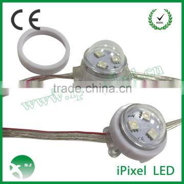 round cover 30mm flex curtain led pixels front mounting rings