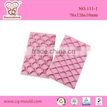 Grid Flower Impression cutter for fondant cake decoration Quilt Embosser China Supplier