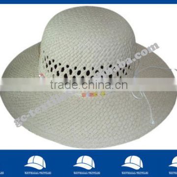 white paper straw hat