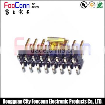 smt connector dual row 2.54mm pin header with cap