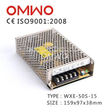 WXE-50S-15   50W  15V  Single output switching power supply