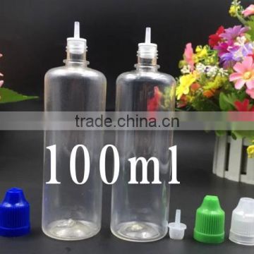 cheap 20ml 100ml clear plastic pet dropper bottles e liquid bottles somke oil bottles with child safety cap