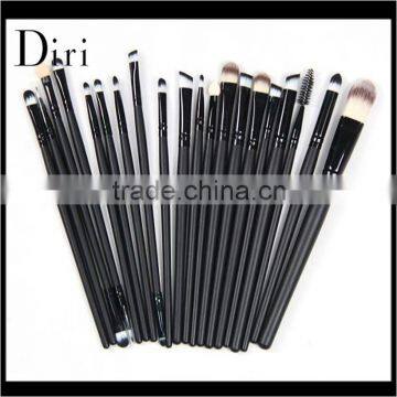 2016 new design slim black cosmetic brush set makeup