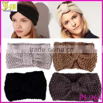 New Crochet Flower Bow Knit Knitted Headband Headwrap Ear Warmer Hair Band Wholesale