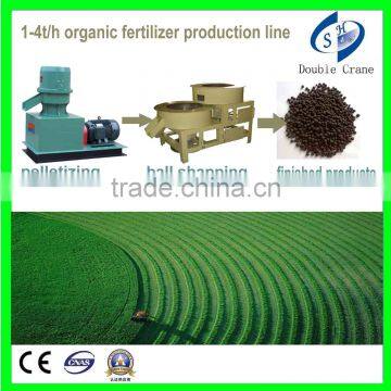 small-scale organic fertilizer production line(pelletizer and ball shaper)