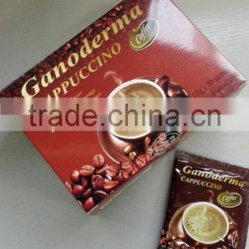 (cappuccino coffee with ganoderma) Organic ganoderma coffee