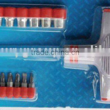 22pcs T-handle socket and bit set