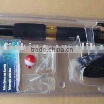 telescopic rod reel fishing combo