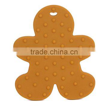 New Design Cute Silicone Gingerbread Man Teether photo-2