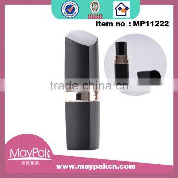 Made in China plastic lipstick case/matte black lipstick tube