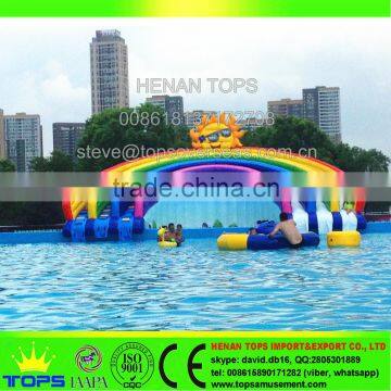 Rectangular Above Ground Swimming Pool Dinosaur Inflatable photo-4