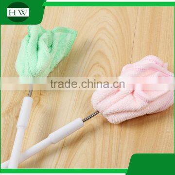 Kitchen Plastic Superfine Fibre Towel Long Handle Hanging Tableware Water Cup Bottle Clean Cleaning Brush photo-5