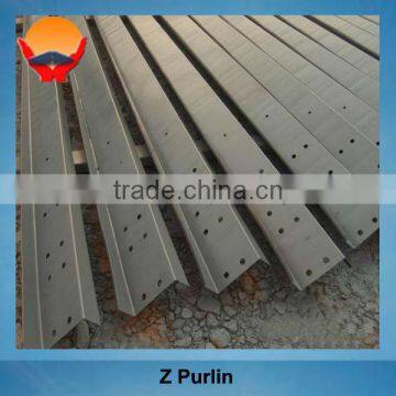 Steel construction building material Z-section purlin