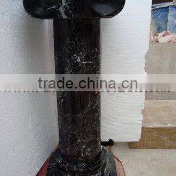 NATURAL BLACK ZEBRA MARBLE PEDESTALS photo-3