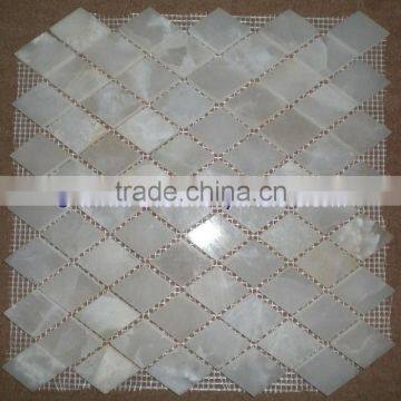 new arrive factory price WHITE ONYX MOSAIC TILES COLLECTIONS