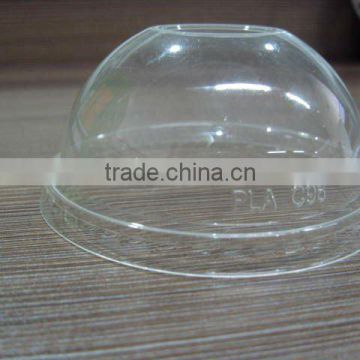 transparent plastic dome lid,corn plastic, biodegradable underground