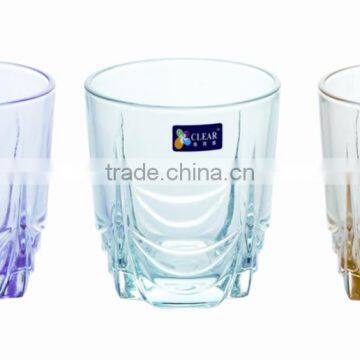 2016 New style colored glass tumbler glass cup glassware