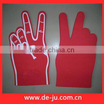 V Shaped Red EVA Plastic Victory Finger