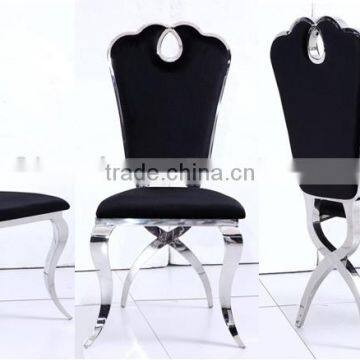 Cross Legs Stainless Steel Dining Chair for Banquet photo-6