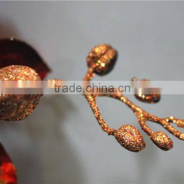 Home Garden Decoration 90cm Hight Red Gold String Ascocenda Artificial Wedding Flowers EQDL03 0402 photo-2