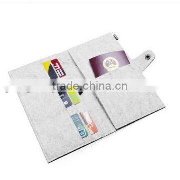 Low price gift for him or her polyester id card sleeve ticket money cover wholesale cotton fabric passport case with snap button