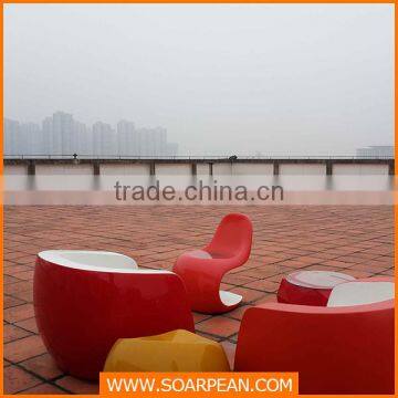 Modern Appearance Special Fiberglass Low Arm Dining Chair photo-3