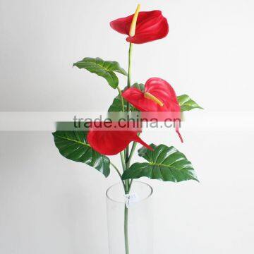 Vivid fake artificial Anthurium decorative Anthurium flower for landscaping decoration