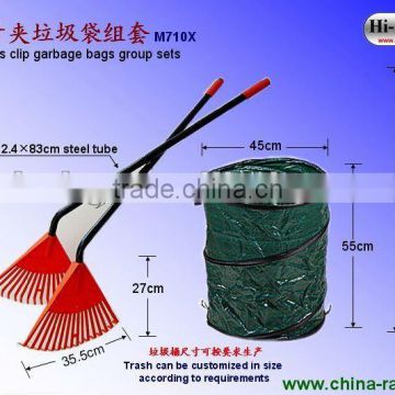 long handle plastic leaf collector set tools(M710X)