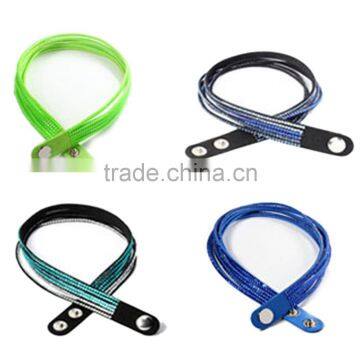 PU Leather Bracelet, Hot Sale Gift Leather With Crystal Gem Decoration photo-6