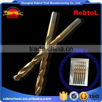 8mm Nano Titanium Coating Straight Shank Hss Twist Drill Bits Cobalt Fully Ground Bright Finish Drilling Metal Forged Alloy photo-4