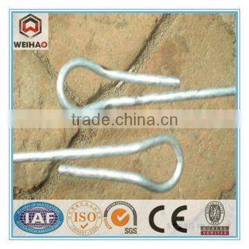 Recycling bale double loop tie wire