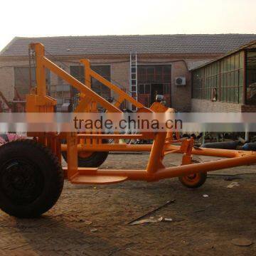 8T cable drum trailer