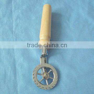 Kitchen Stainless Steel Pizza Cutter,Pizza Wheel,wooden handle